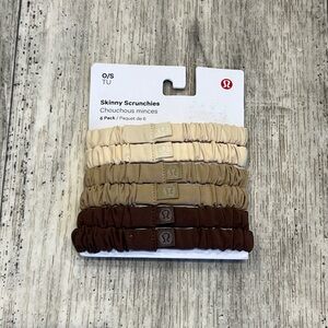 lululemon athletica Neutral Skinny Scrunchies Set